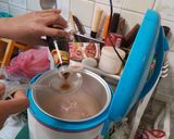 รูปขั้นตอนการทำที่ 4 ของ ข้าวต้มไข่หมูสับหม้อหุงข้าว