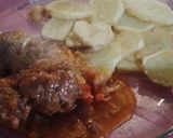 Foto del paso 6 de la receta: Albóndigas con queso cremoso adentro y papas fritas