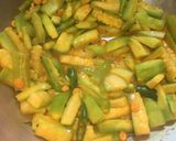 A picture of step 5 of Jal Bhara Chichinga / Steamed fritters in Snake Gourd curry.