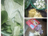 Sayur bening bayam,oyong,rebung