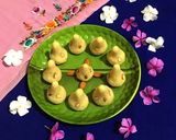 A picture of step 9 of Suji Coconut Modak.