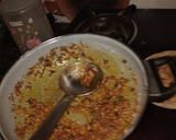 A picture of step 3 of Chawal ka pitha chatpta.