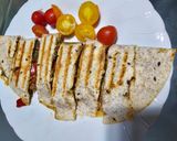 صورة لخطوة 12 من وصفة Chilli lime quesadilla او فاهيتا لحم