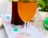 A picture of step 2 of Fanta moctail.