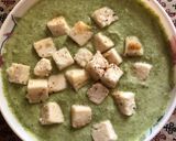 A picture of step 2 of Paneer Afghani.