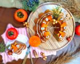 عکس مرحله 4 از دستور کیک خرمالو (بدون فر)