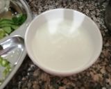 A picture of step 3 of Curd appe with curd chutney.
