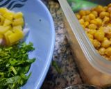 A picture of step 2 of Spicy Chana Chaat 😋 no oil.