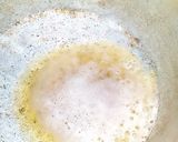 A picture of step 4 of Danwake with hot liver sauce.