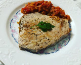Foto del paso 5 de la receta: Tosta de atún a la plancha con pisto de calabacín