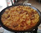 A picture of step 5 of Pork Rib and Cauliflower Paella.