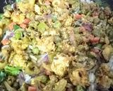 A picture of step 5 of Hyderabadi dum biryani.
