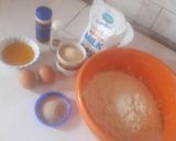 A picture of step 1 of Vanila flavoured mandazi. #mycreativesoftmandazicontest.