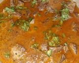 A picture of step 2 of Kaleji Masala.