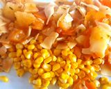 Foto del paso 6 de la receta: Guisado simple de 🥕🌽🍆 y fideos cinta. #otoño