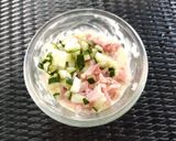 รูปขั้นตอนการทำที่ 5 ของ สลัดไข่ต้มหมูแข็งแรง