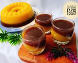Foto langkah ke 5 dari resep Puding Labu Kuning Lapis Coklat.