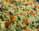 A picture of step 1 of Veggies for Nigerian Fried Rice.