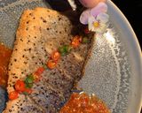 A picture of step 5 of Pan fried sea-bass with spicy nam pla prik dipping sauce.
