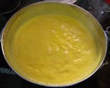 A picture of step 5 of Boondi kadhi.