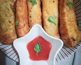 A picture of step 7 of Potatoes & chicken bread roll.