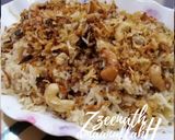 A picture of step 2 of Kaju Rice (Cashewnut Rice).