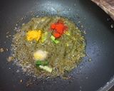 A picture of step 2 of Pudina (mint) Rice (tiffin recipe).