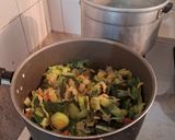 Foto del paso 5 de la receta: Tarta colorida de puerros y zanahorias, lechugas sin harina🥬🥕🥕