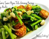 Foto langkah ke 5 dari resep Tumis Sawi Hijau Tofu Goreng Kering.