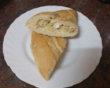 Foto del paso 7 de la receta Bocadillo de tortilla de papas con polvo de cebolla frita y alioli
