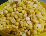 A picture of step 1 of Chana dal puri.