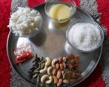 A picture of step 1 of Kesaria Meetha Chawal.