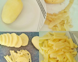 Foto del paso 1 de la receta: Gratinado de patatas con huevos, bacon y queso