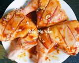 Hình bước làm 2 của món Xôi hoa đậu biếc đùi gà nướng nồi chiên ko dầu