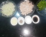 A picture of step 1 of Chinese roll.