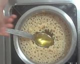 A picture of step 5 of Ghevar with rabri.