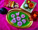 A picture of step 3 of Purple Sandesh.