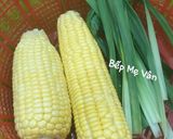 Hình bước làm 1 của món Chè bắp,khoai môn,nấm tuyết và lá cẩm