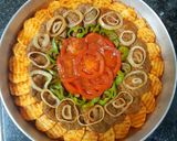 A picture of step 9 of Kofta Casserole with Sliced Vegetables.