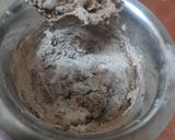 A picture of step 3 of Chocolate orange Sable cookies.