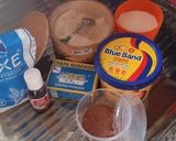 A picture of step 1 of 2 minutes microwave MUG cake.