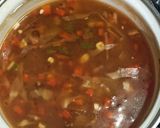 A picture of step 6 of Hot and sour veg soup.