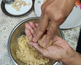 A picture of step 8 of SOOJI KHOYA MODAK...