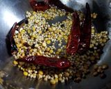 A picture of step 1 of Sambhar rice.
