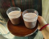 A picture of step 2 of Chocolate Banana thick smoothie.
