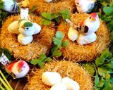 A picture of step 7 of Potato nest 😍.