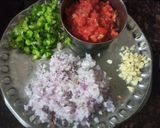 A picture of step 1 of Paneer Bhurji.