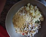 A picture of step 1 of Jhal Muri(puffed rice).