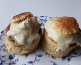 Foto del paso 11 de la receta: Volovanes con champiñones, jamón y langostinos