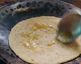A picture of step 8 of Gobhi paratha with mitha Dahi.